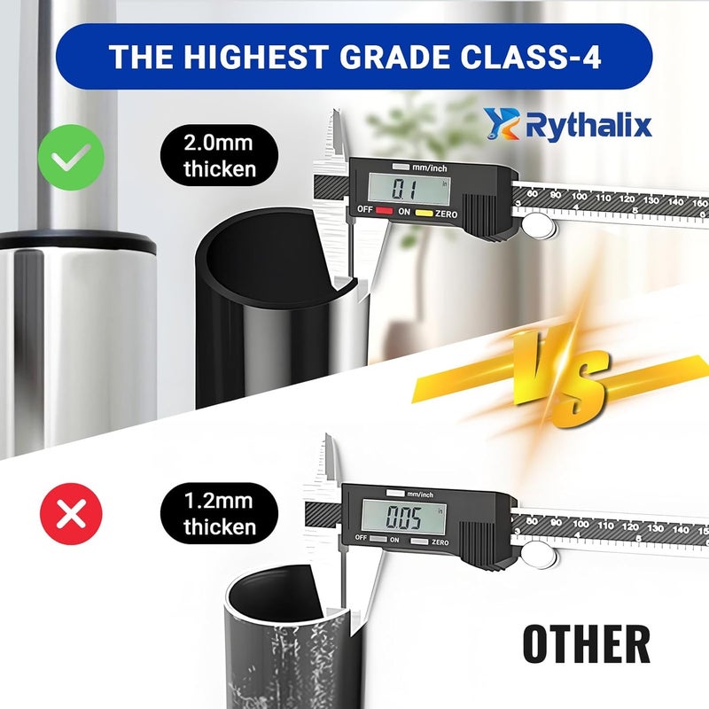 Rythalix 10" Long Adjustable Gas Lift Cylinder Tube for Bar Stool Drafting Chair Replacement Parts - Heavy Duty 1000lbs Class 4 Hydraulic Pneumatic Cylinder Shock Piston Fit for Sinking Drafting Chair - Image 5